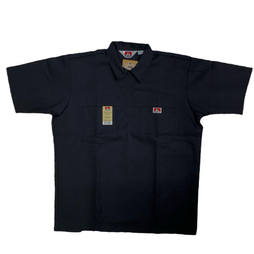 BEN DAVIS HALF ZIP SHORT SLEEVE