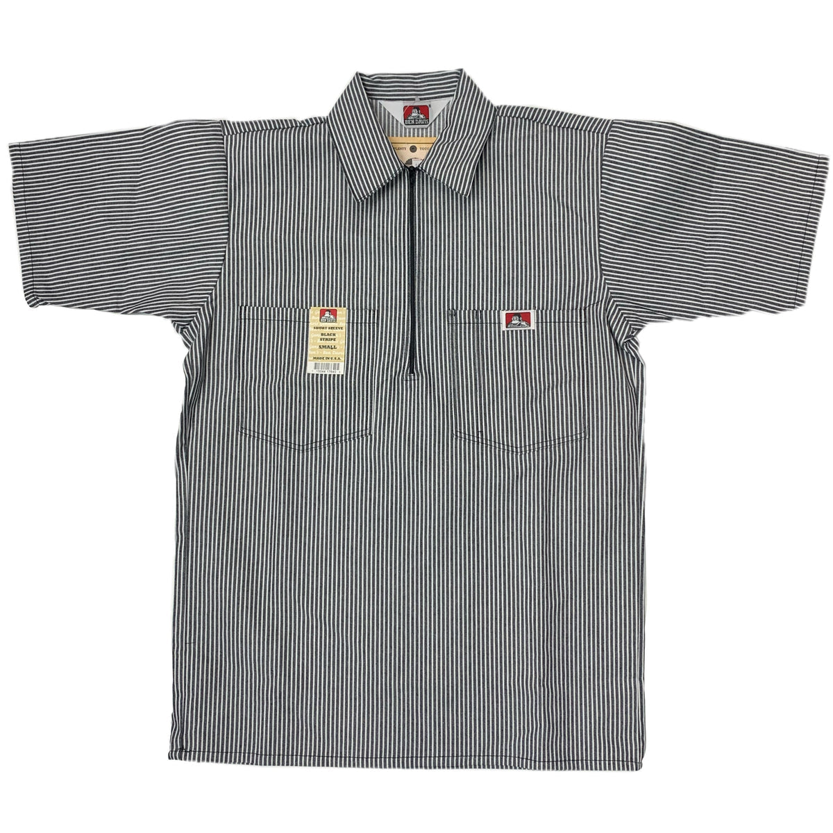 BEN DAVIS HALF ZIP SHORT SLEEVE