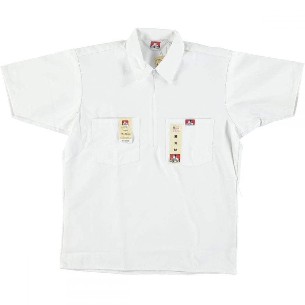 BEN DAVIS HALF ZIP SHORT SLEEVE
