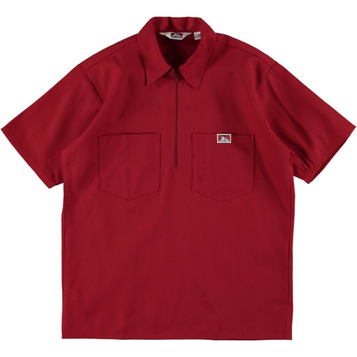 BEN DAVIS HALF ZIP SHORT SLEEVE